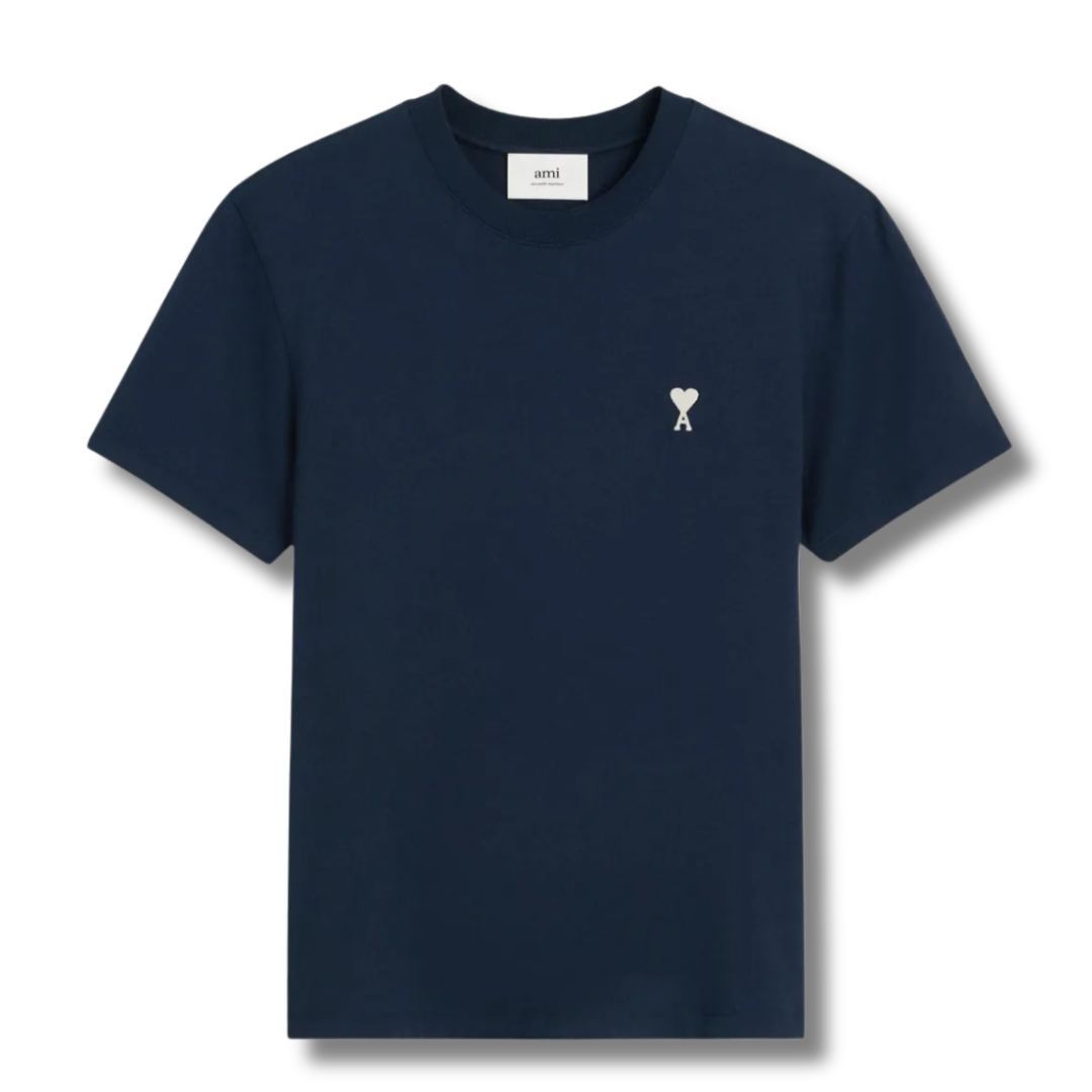 Ami Paris T-Shirt Nautic Blue SS'25 Ami Paris T-Shirt Nautic Blue SS'25