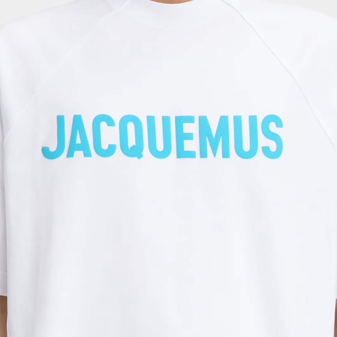 Jacquemus Typo T-Shirt White/Blue SS'25 Collection - Newbear