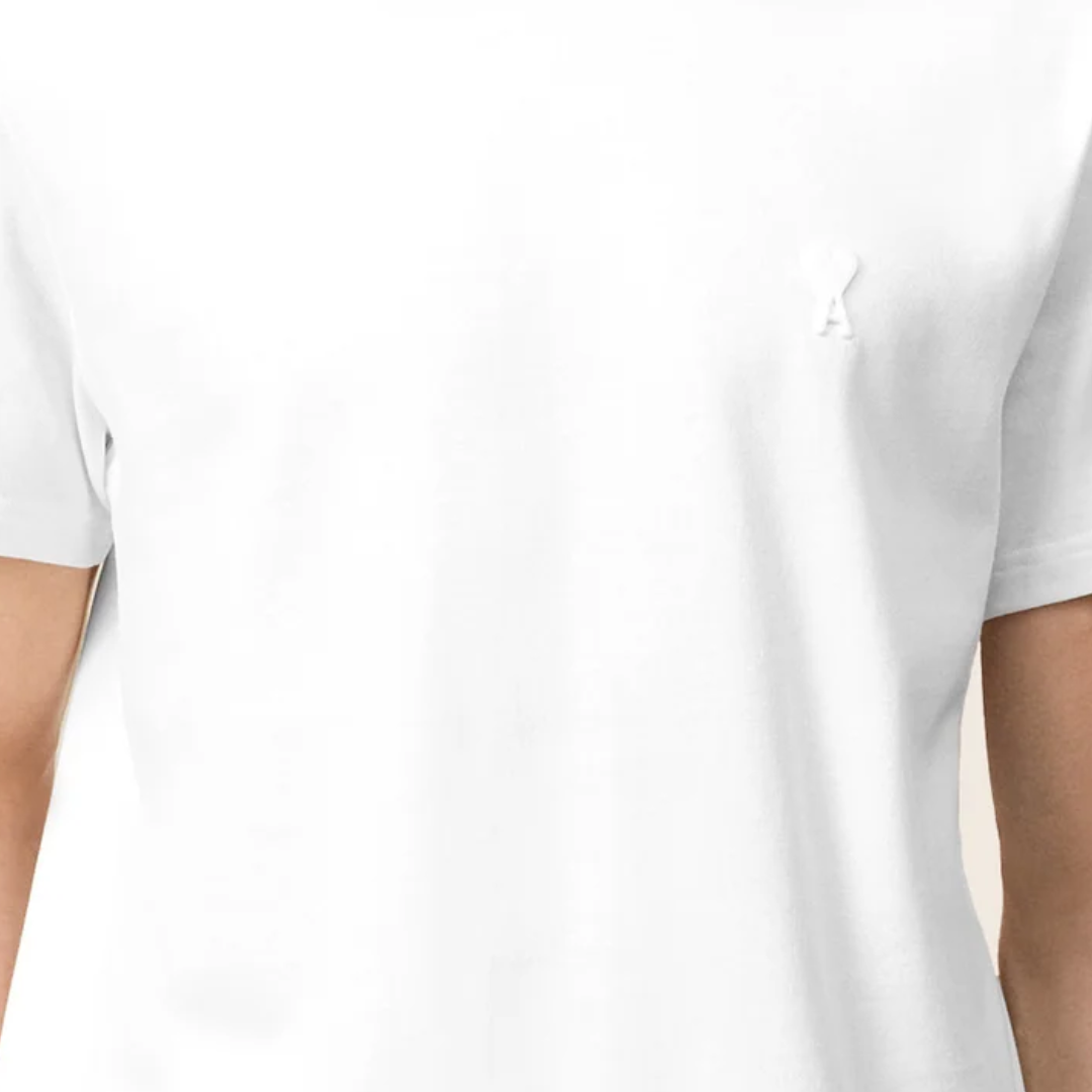 Ami Paris Heavy Cotton White T-Shirt SS'25 - Newbear