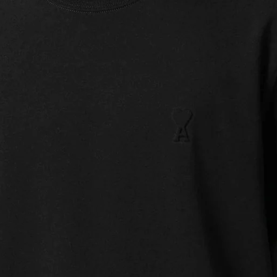Ami Paris Heavy Cotton Black T-Shirt SS'25 - Newbear