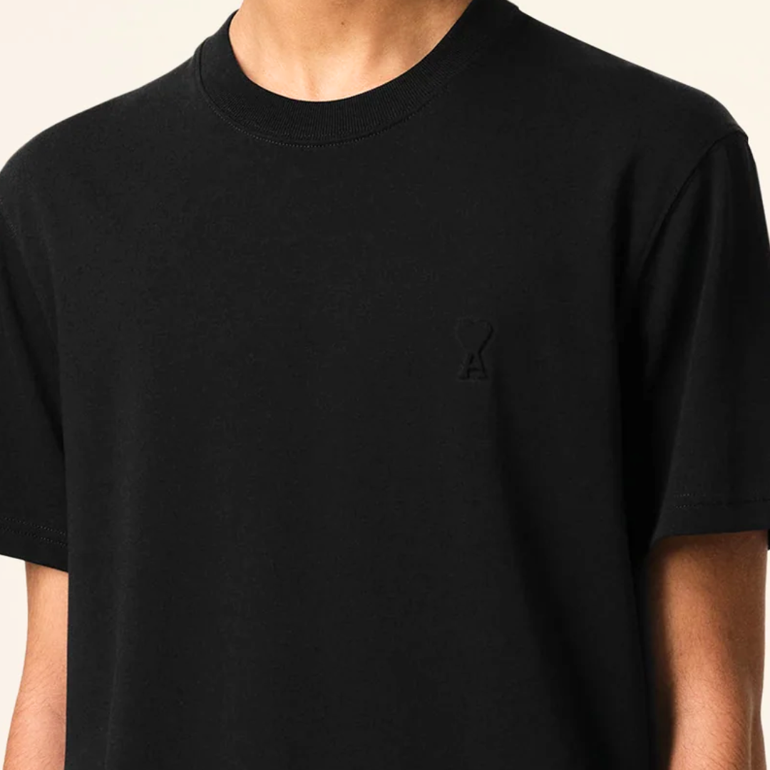 Ami Paris Heavy Cotton Black T-Shirt SS'25 - Newbear