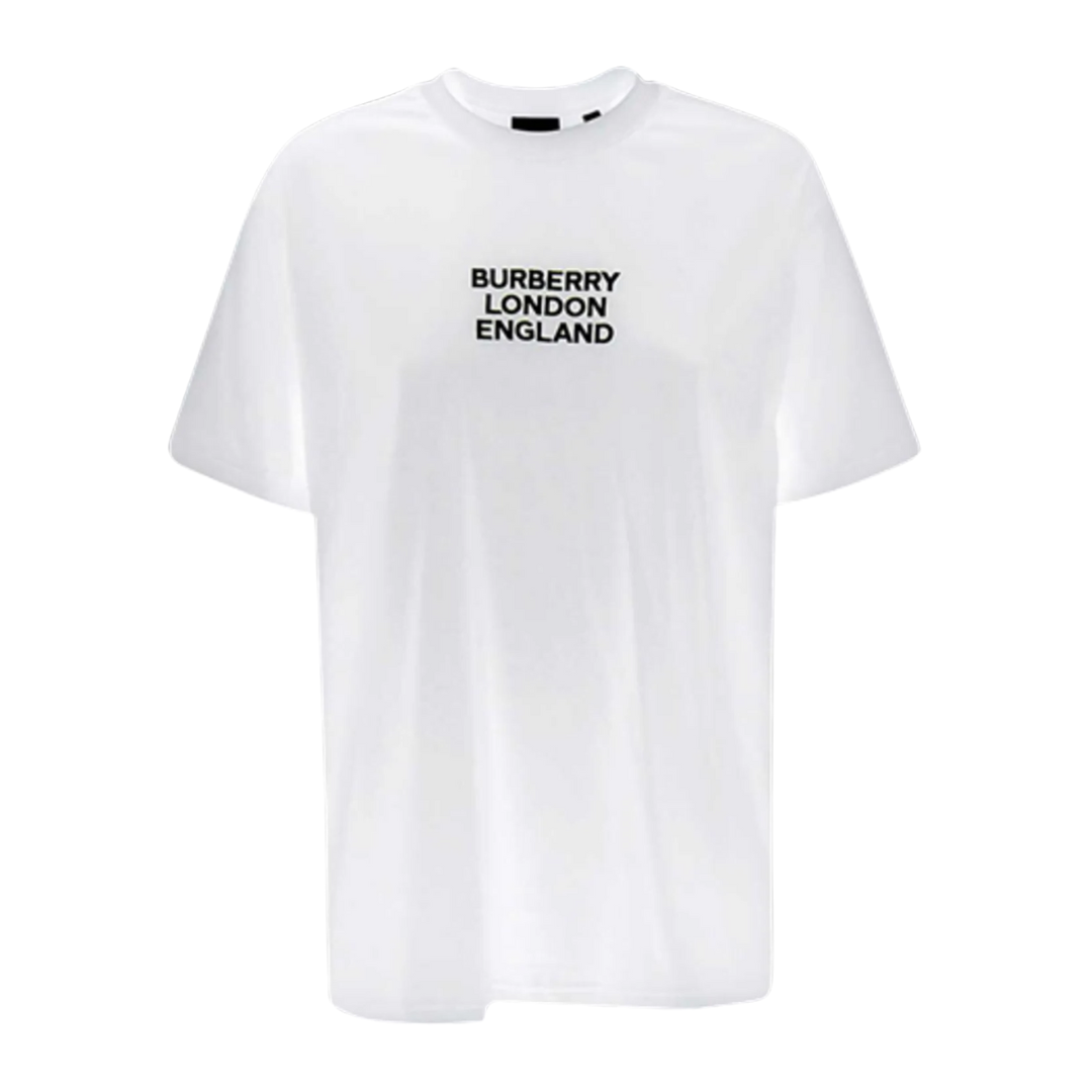 Burberry T-Shirt White Boxy Logo - Newbear