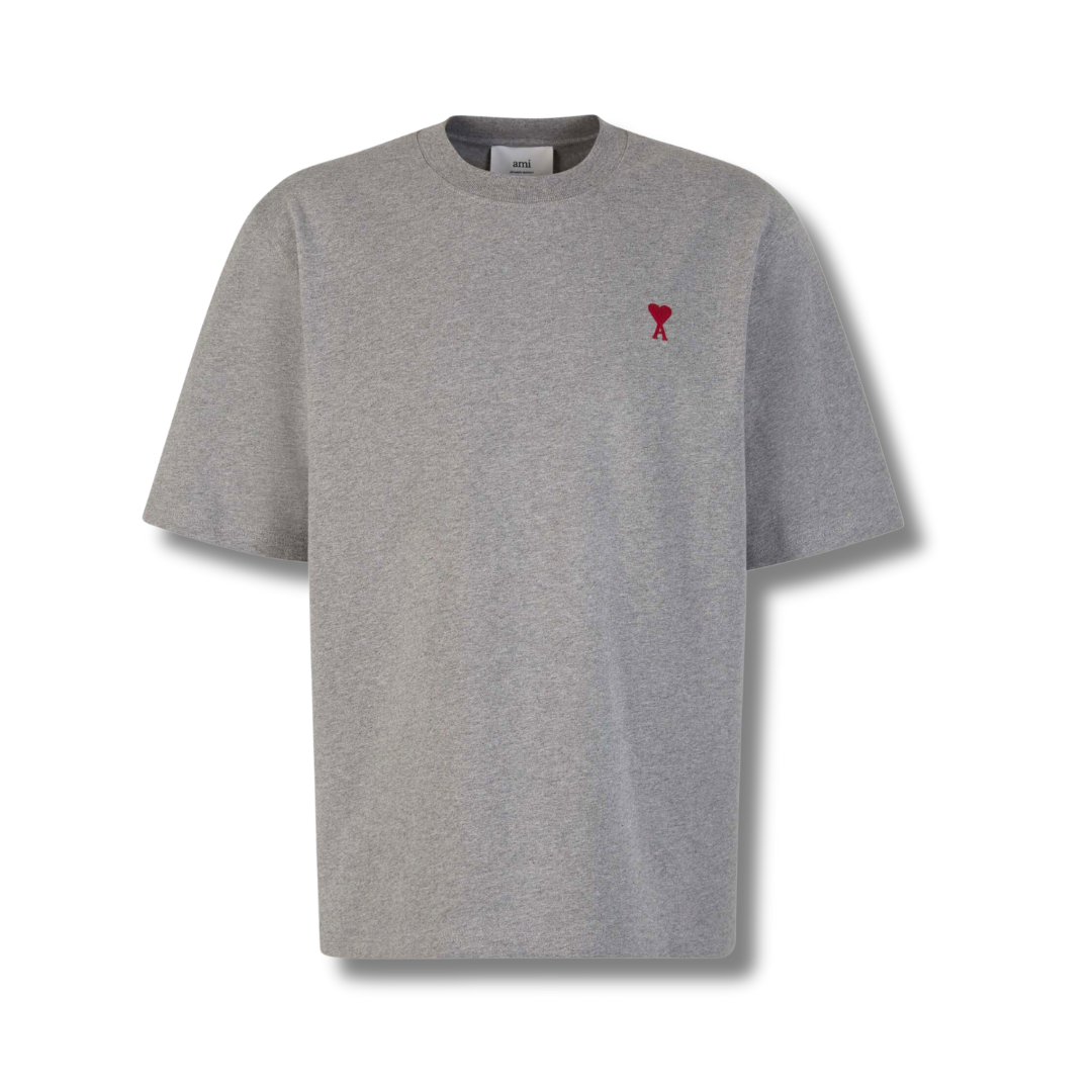 Ami Paris Grey T-Shirt Regular Fit - Newbear