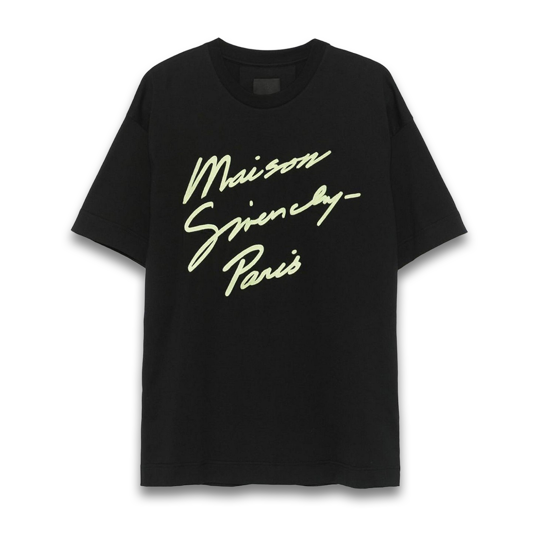 Givenchy Embroidered Logo Black T-shirt - Newbear