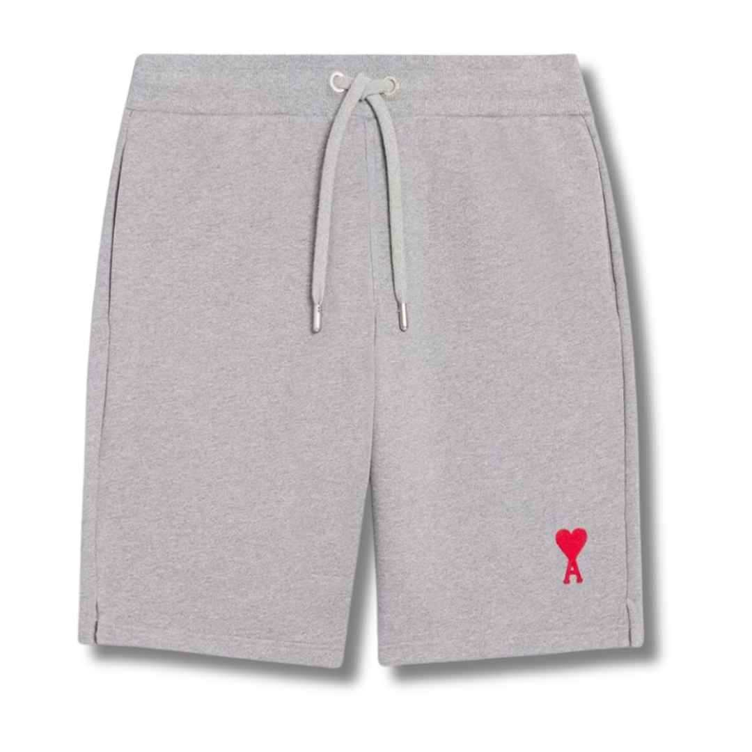 Ami Paris Grey Tonal Sweat Shorts - Newbear
