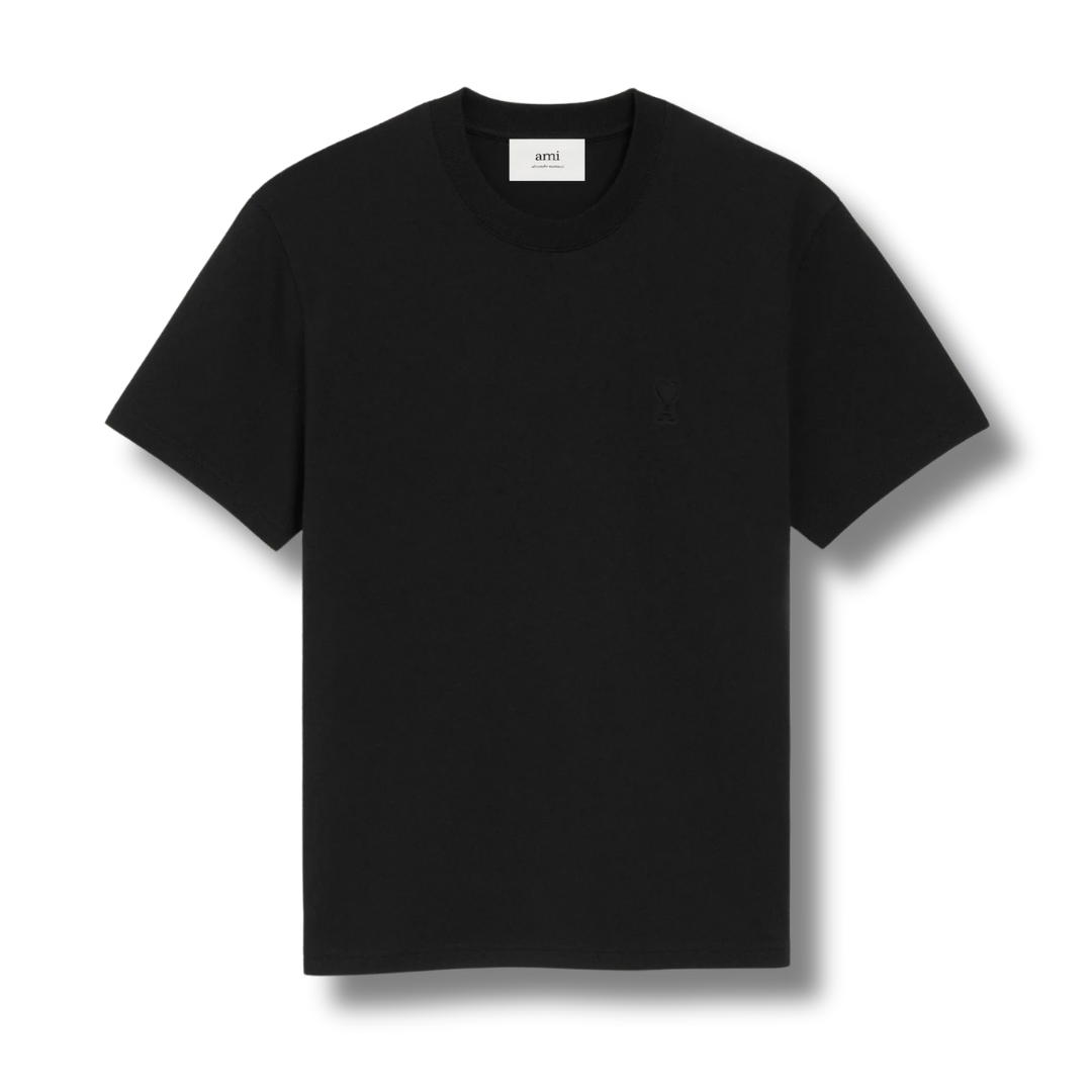 Ami Paris Heavy Cotton Black T-Shirt SS'25 - Newbear