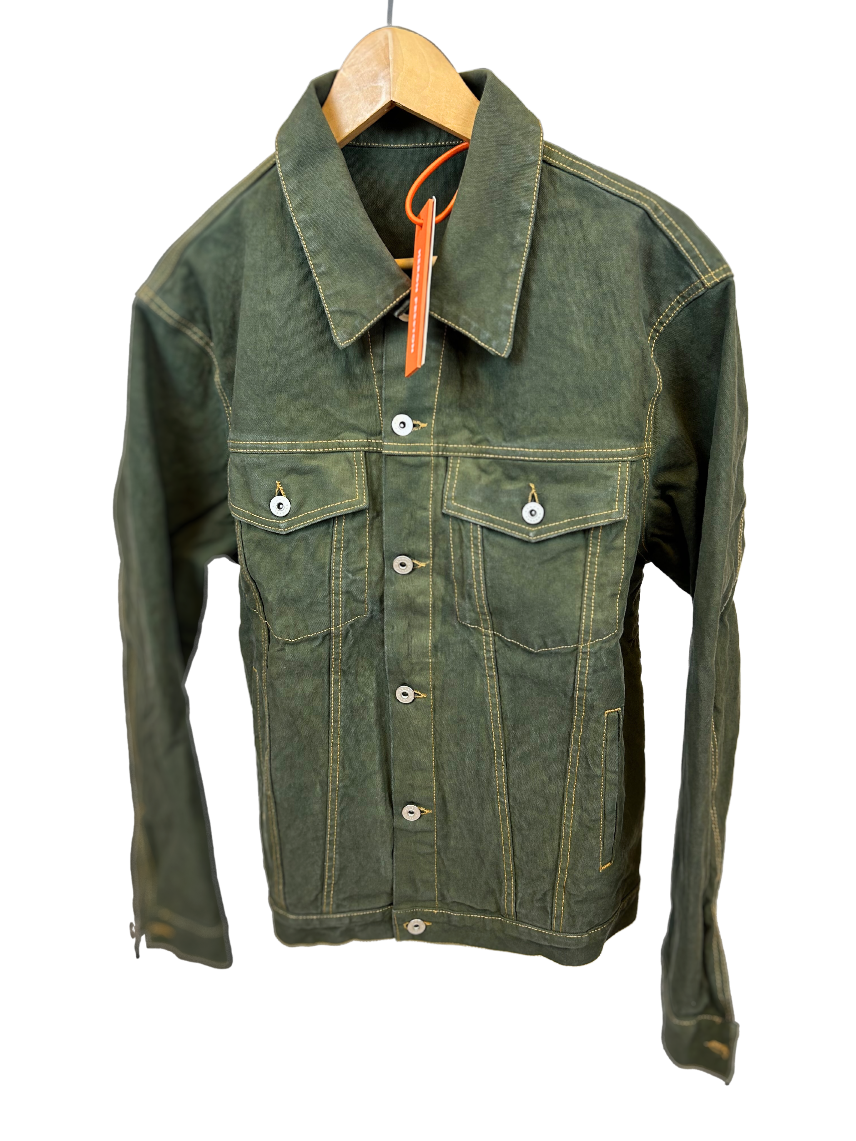 Heron Preston Green Denim Jacket - Newbear