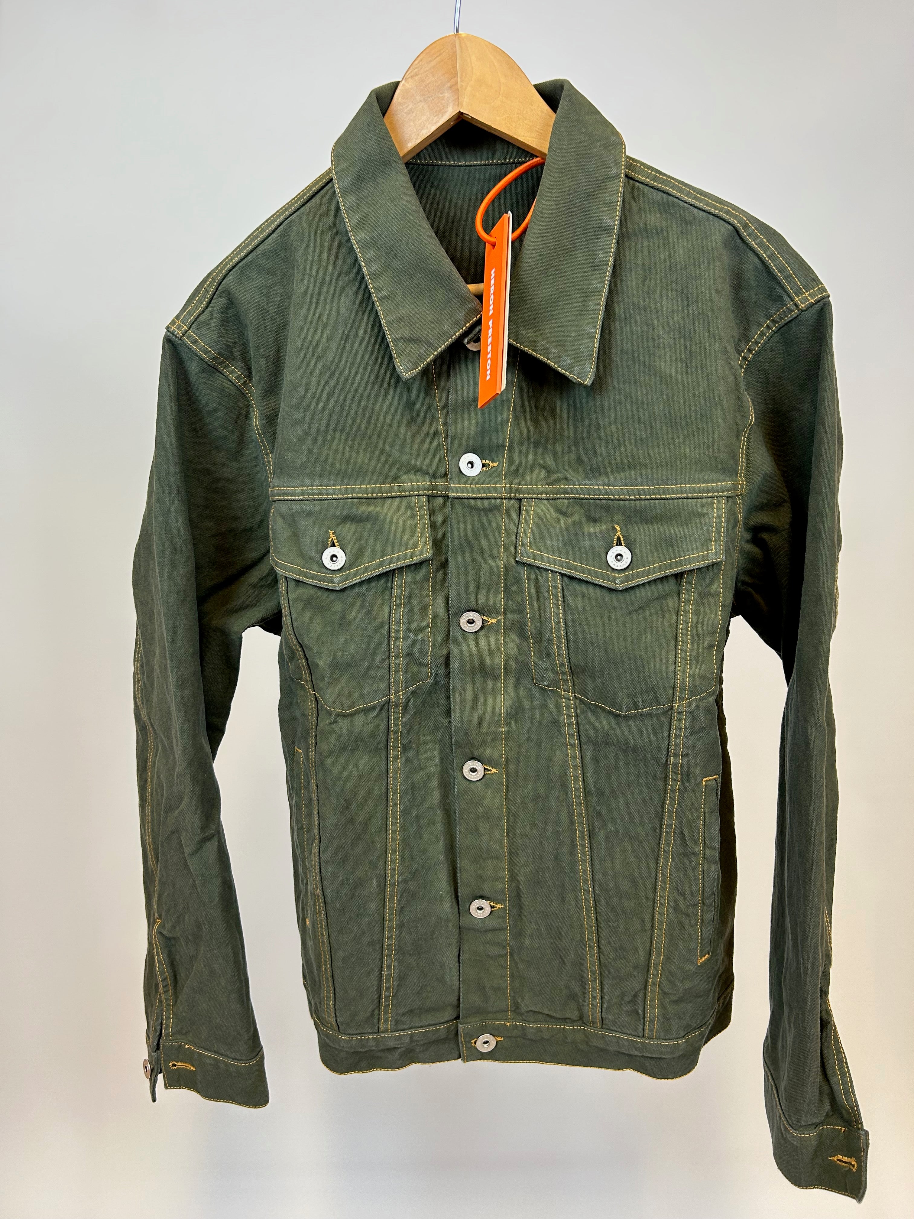 Heron Preston Green Denim Jacket - Newbear