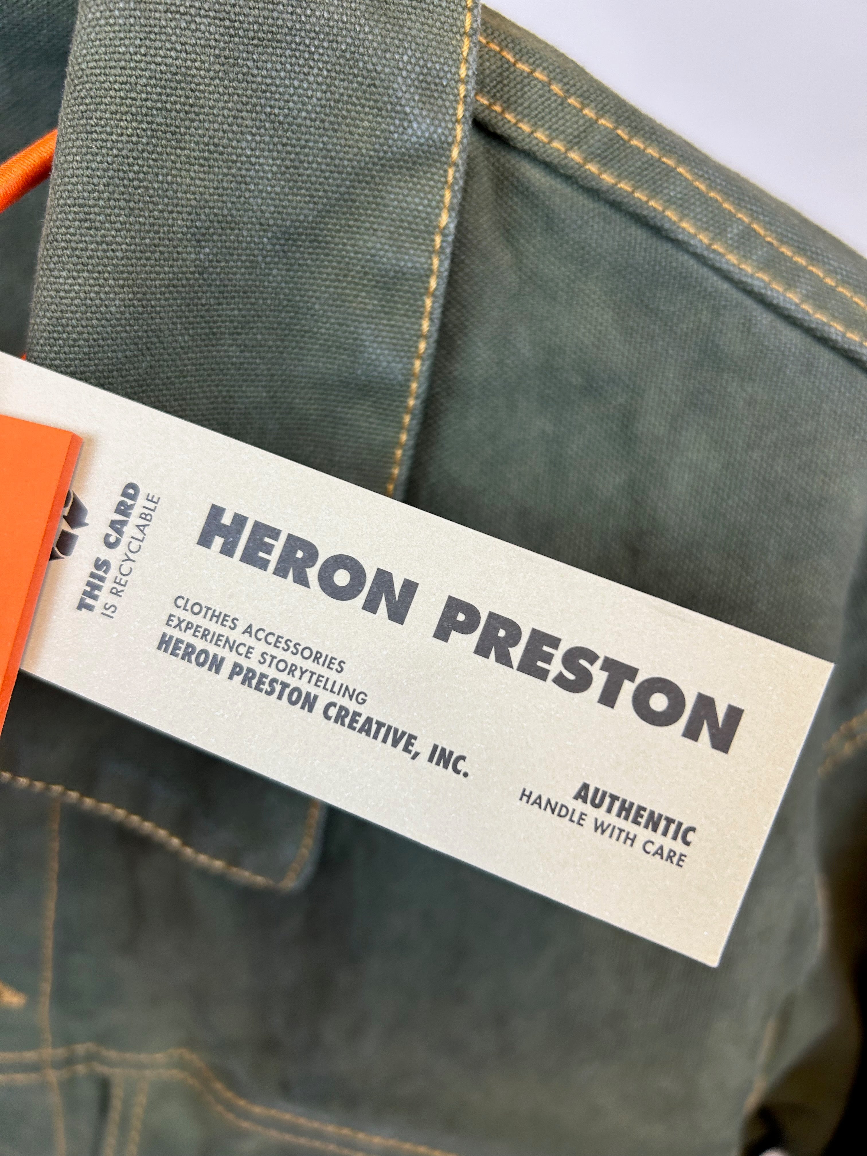 Heron Preston Green Denim Jacket - Newbear