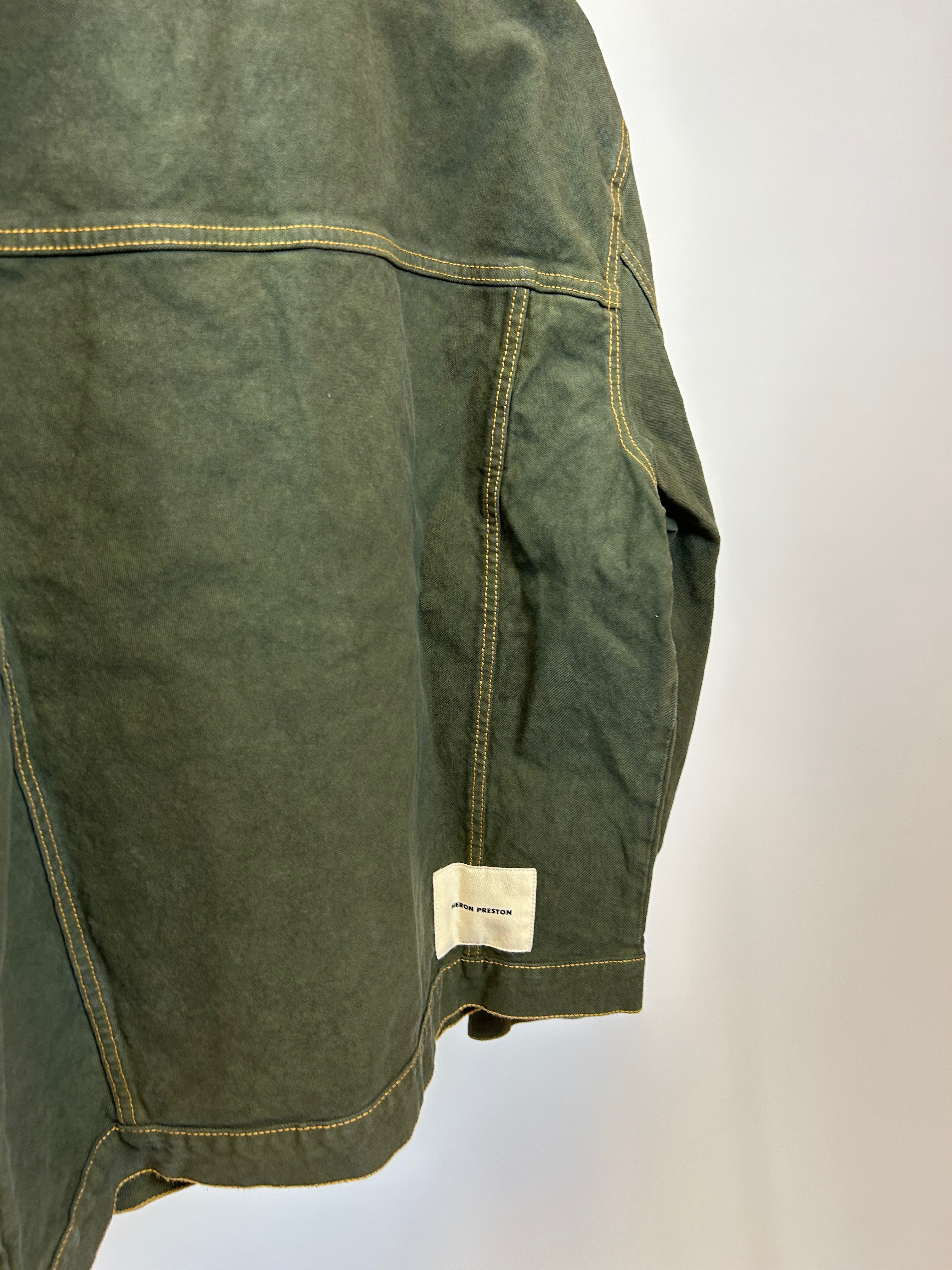 Heron Preston Green Denim Jacket - Newbear