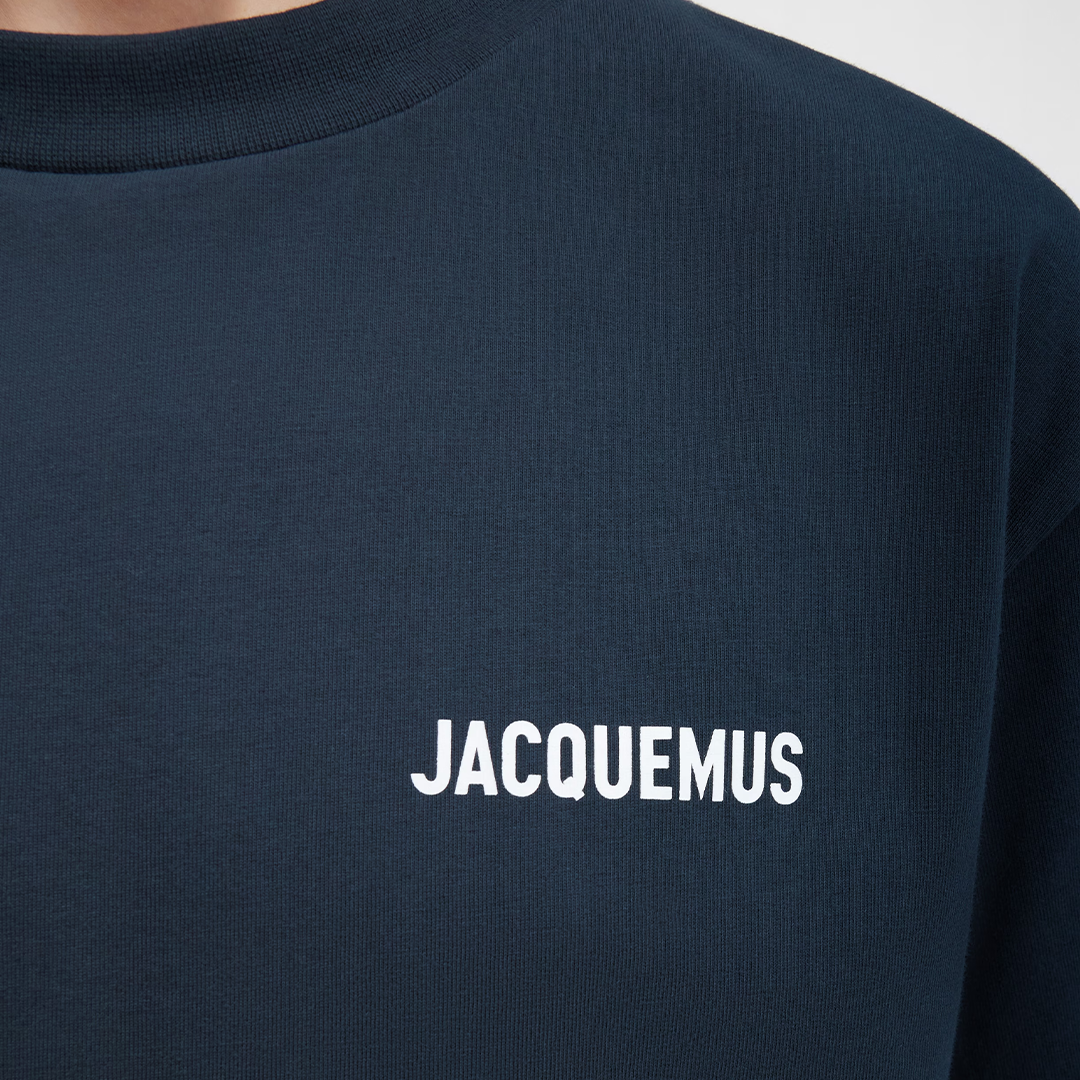 Jacquemus T-shirt Logo Dark Navy - Newbear