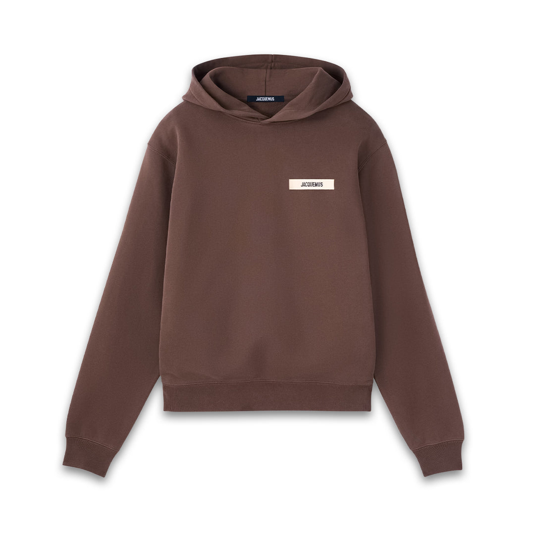 Jacquemus Gros Grain Hoodie Dark Brown