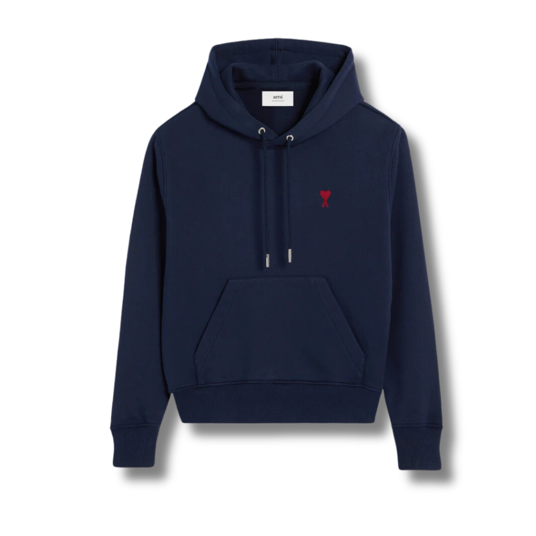 Ami Paris Hoodie Night Blue - Newbear