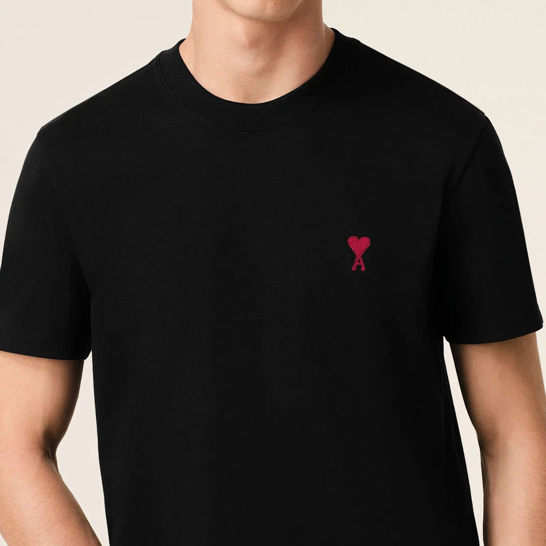 Ami Paris Black T-shirt Regular Fit - Newbear