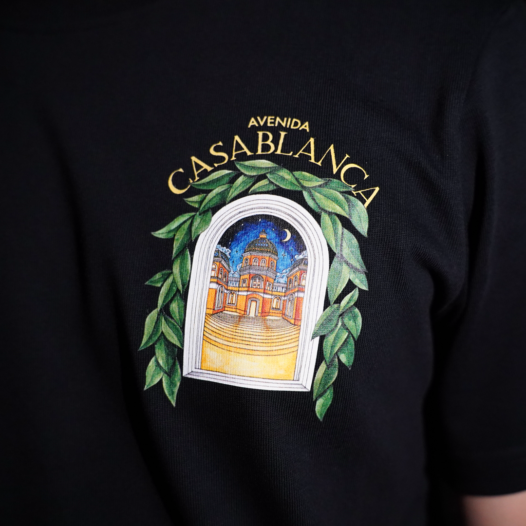Casablanca Avenida Black T-Shirt