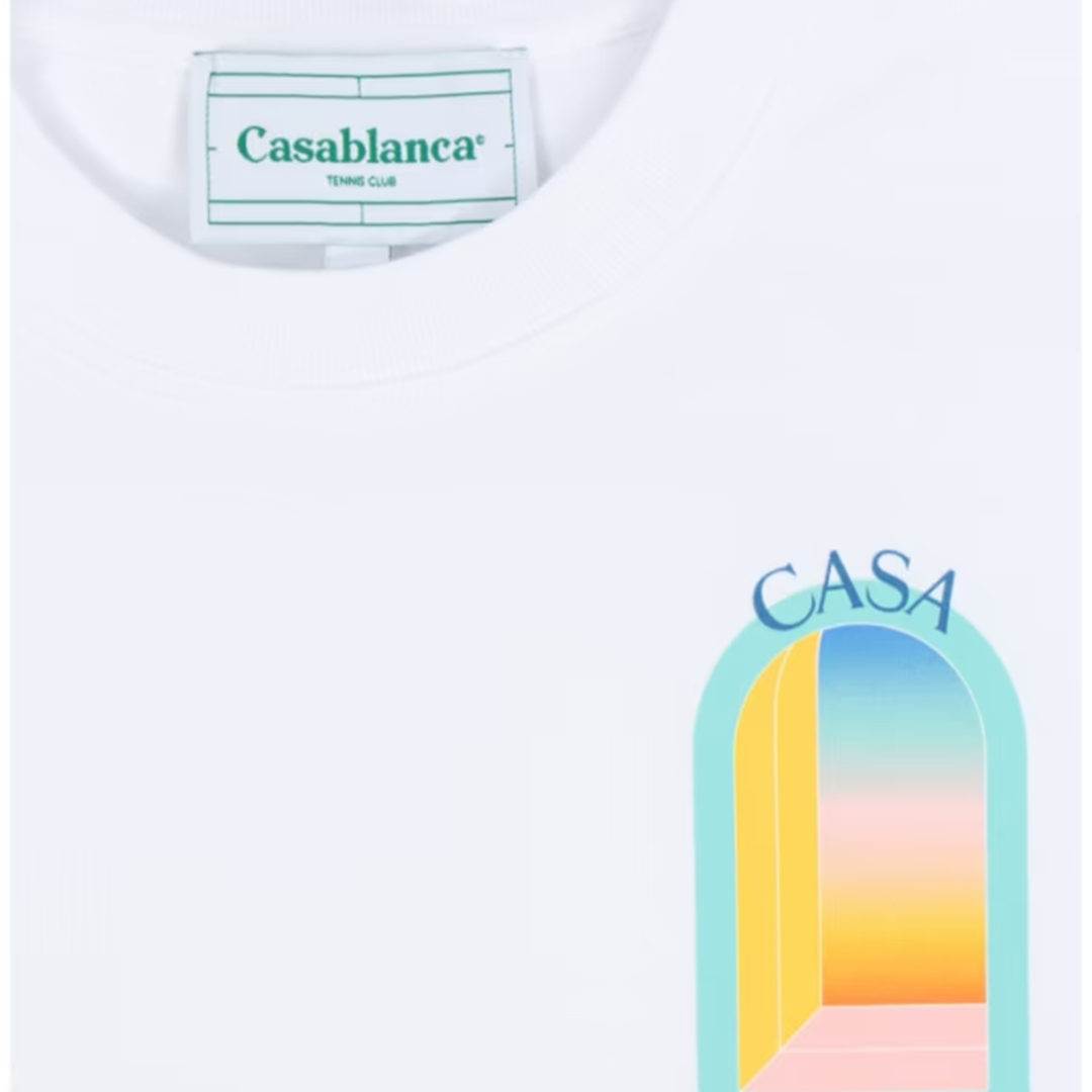 Casablanca L'Arc Coloré White T-shirt - Newbear