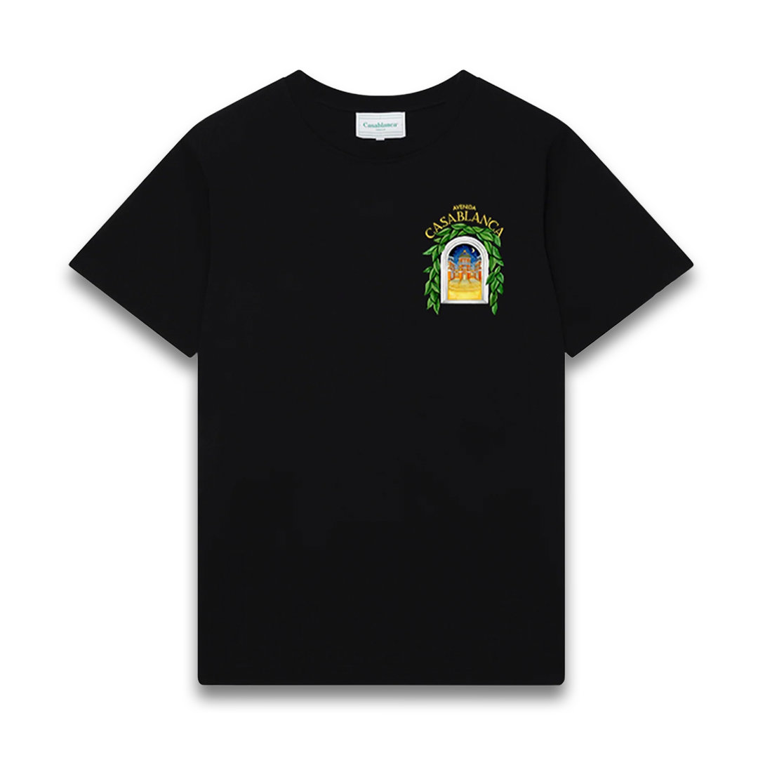 Casablanca Avenida Black T-shirt - Newbear