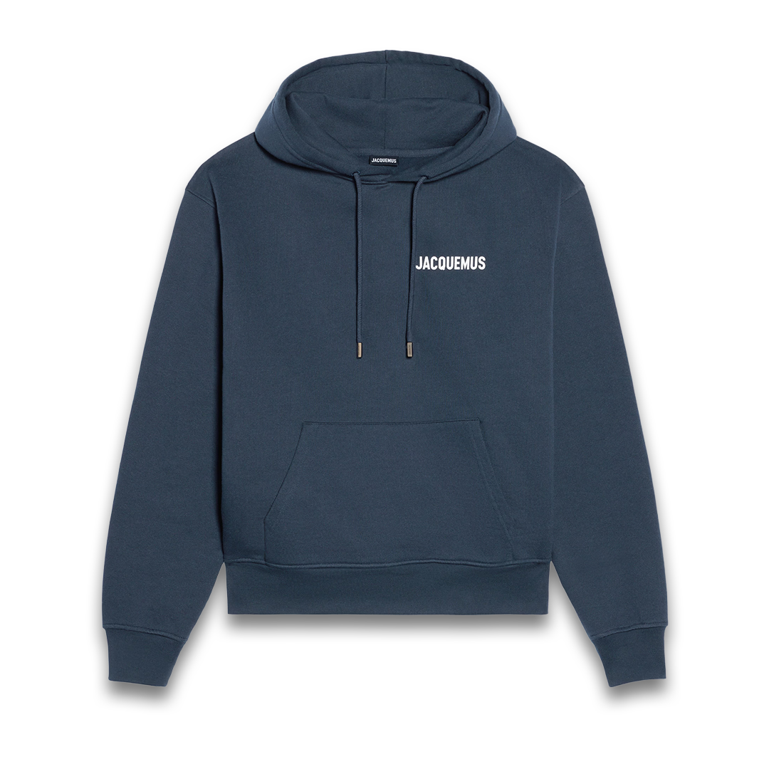 Jacquemus Hoodie Logo Dark Navy - Newbear