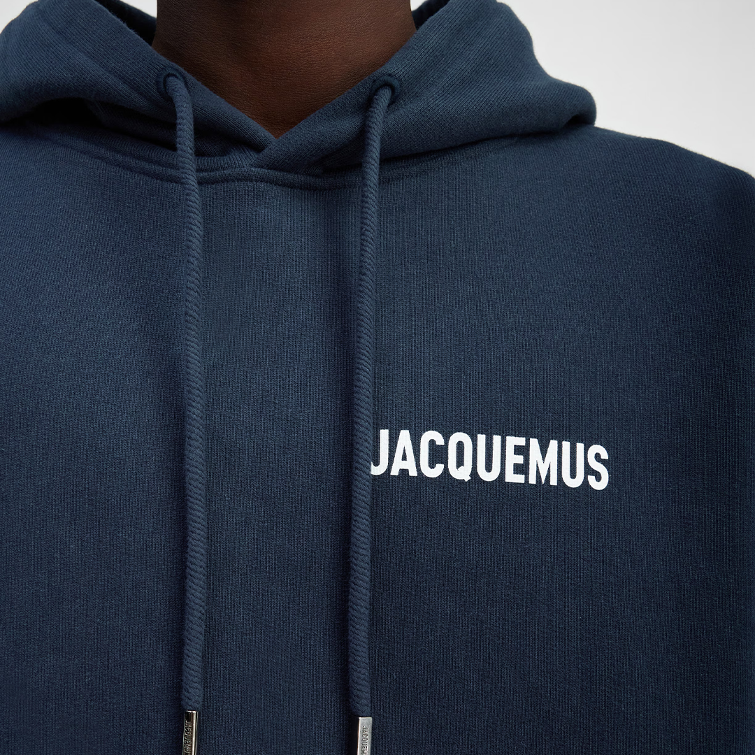 Jacquemus Hoodie Logo Dark Navy - Newbear