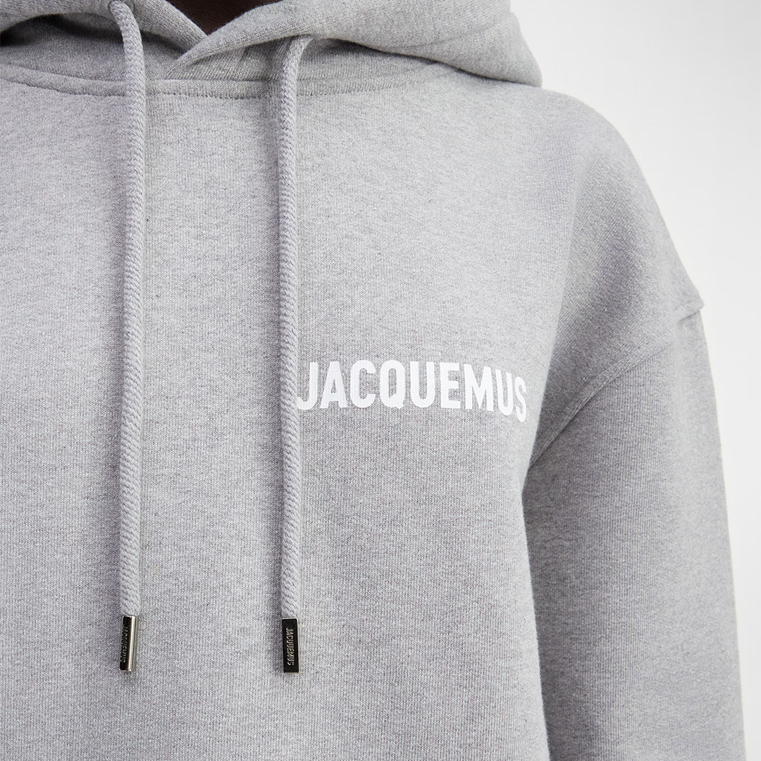 Jacquemus Hoodie Logo Grey - Newbear
