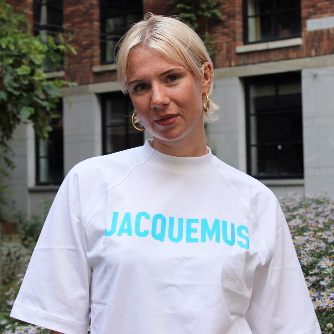 Jacquemus Typo T-Shirt White/Blue